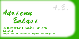 adrienn balasi business card