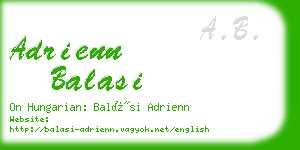 adrienn balasi business card